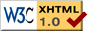 XHTML 1.0 valid